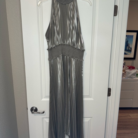 A.L.C. Renzo Pleated Halter Dress Size 8 - Picture 5 of 7